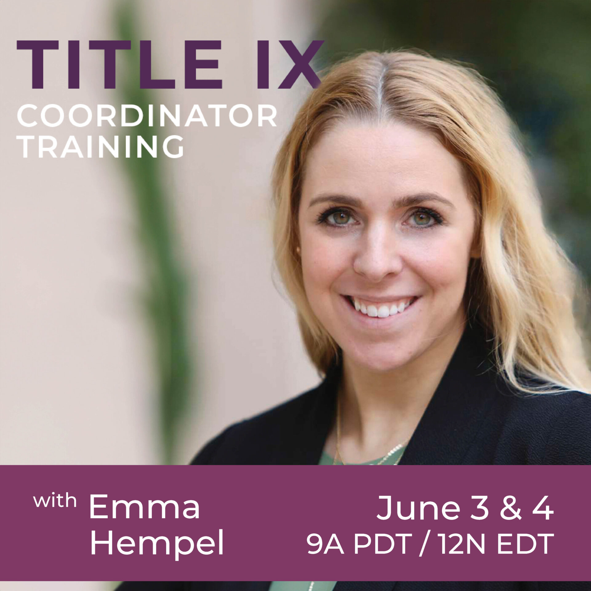 Title IX Coordinator Training